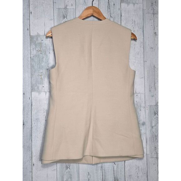 BCBGMaxazria Eddie Professional Vest Cream Sz. S - Picture 7 of 9